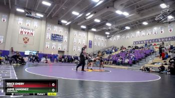 113 lbs Cons. Round 5 - Brice Emery, Athens vs Jaime Sanginez, Springfield