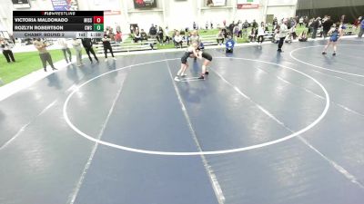 16U GIRLS HARD LUCK - 98.2-105 Champ. Round 2 - Rozlyn Robertson, Charger Wrestling Club vs Victoria Maldonado, Missouri