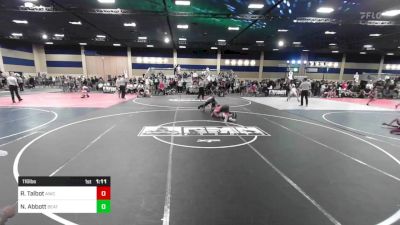 116 lbs Quarterfinal - Ry Talbot, Aniciente TC vs Nathan Abbott, Beat The Streets LA