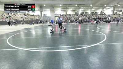 40 lbs Champ. Round 1 - Zane Brammer, Stampede Wrestling Club vs Asher Marcoe, Seymour Youth Wrestling Club