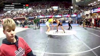 AA - 215 lbs Cons. Semi - Noah Dionne, Great Falls CMR vs Conor Leduc, Flathead (Kalispell)