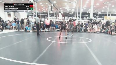 115 lbs 3rd Place - Jake Benyo, Mat Assassins Black - HSC vs Ethan Andreula, Prestige Worldwide Blue - HSC