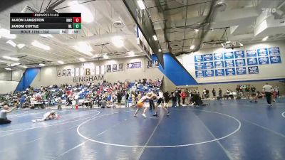 150 lbs Cons. Round 3 - Jaxon Langston, Hook`Em W. C. vs Jarom Cottle, Payson Lions Wrestling Club