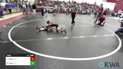 52 lbs Final - Chapman Butler, Mannford Pirate Youth Wrestling vs Beckett Rupp, Perry Wrestling Academy