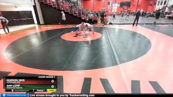 138 lbs Champ. Round 2 - Sam Lemp, Wheaton (NORTH) vs Hudson Sims, CLEVELAND (TN)