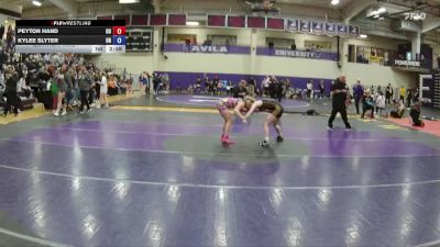124 lbs Quarterfinal - Peyton Hand, Ottawa University vs Kylee Slyter, Unattached