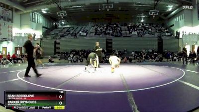 150 lbs Placement Matches (8 Team) - Parker Reynolds, Brownsburg vs Sean Breedlove, Center Grove