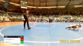 49 lbs Consi Of 8 #2 - Kipton Schroeder, Minnesota Elite vs Maverick Sena, TNWC