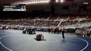 138-D1 5th Place Match - Kinzley Sanchez, Canyon View High School vs Taylor Wolf, Canyon Del Oro High School