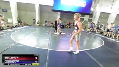 132 lbs 2nd Wrestleback (8 Team) - Garet Huston, South Dakota vs Parker Zutter, Minnesota Red