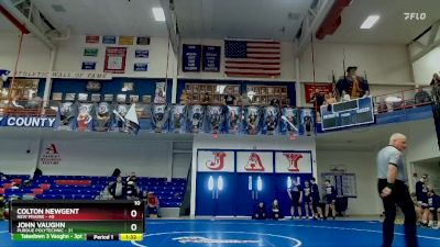 132 lbs Quarters & Wb (16 Team) - John Vaughn, Purdue Polytechnic vs Colton Newgent, New Prairie