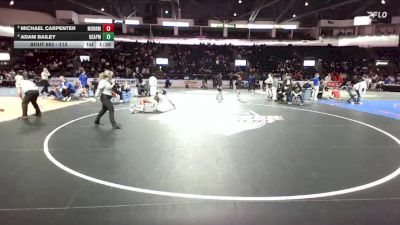 113 lbs Champ. Round 3 - Adam Bailey, Graham-Kapowsin vs Michael Carpenter, Monroe