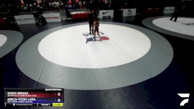 81 lbs Quarterfinal - Gwen Briggs, Inland Elite Wrestling Club vs Keech-pooh Lara, Del Norte Wrestling Inc.