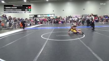120 lbs Cons. Round 2 - Cristabella Magana, Wakeeney Wrestling Club vs Sierra Loader, Caney Valley