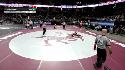 II-103 lbs Cons. Round 2 - Alyn Capen, Peru vs Sava Gonopolskiy, Unatego/Unadilla Valley/Franklin