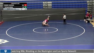 174 lbs Champ. Round 2 - Tanner Giatras, Southern Virginia University vs Ethan Kring, Greensboro College