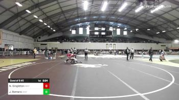 141 lbs Consi Of 8 #2 - Nash Singleton, Oregon State vs Jakob Romero, Unattached
