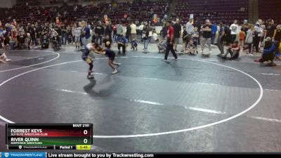 74 lbs Cons. Round 5 - Forrest Keys, SLV Elite Wrestling Club vs River Quinn, Northside Wrestling