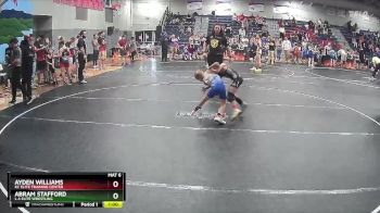 60/65 Round 2 - Abram Stafford, L A Elite Wrestling vs Ayden Williams, KC Elite Training Center