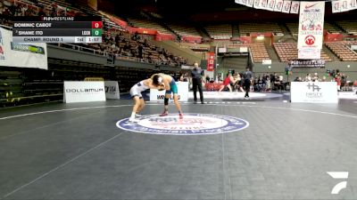 Cadet Boys Lower - 120 lbs Champ. Round 1 - Shane Ito, La Costa Canyon High School Wrestling vs Dominic Cabot