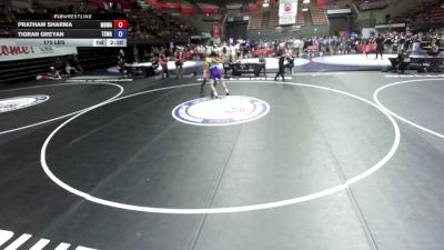 175 lbs Pratham Sharma, MDWA - Mount Diablo Wrestling Association vs Tigran Greyan, TCWA - Tri-Counties Wrestling Association