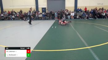 125 lbs Quarterfinal - Landen McDowell, Team Hammer vs Wyatt Liebman, X-Factor Elite