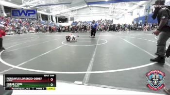 80-85 lbs Cons. Round 3 - Persayus Lorenzo-DeHerrera, Duran vs Reese Ford, Honey Badger