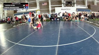 106 lbs Cons. Round 4 - Carter Petrie, Reddot Wrestling Club vs Landon Wakabayashi, CA