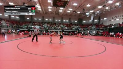 157 lbs Cons. Round 1 - Isaiah Cordova, Socorro vs Parker Barry, Southlake Carroll