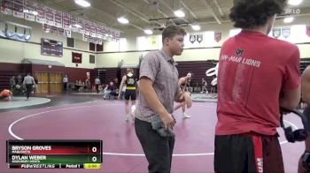 JV-20 lbs Semifinal - Dylan Weber, Sigourney-Keota vs Bryson Groves, Maquoketa