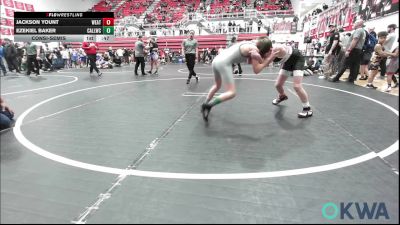 80-84 lbs Consolation - Jackson Yount, Weatherford Youth Wrestling vs Ezekiel Baker, Carl Albert