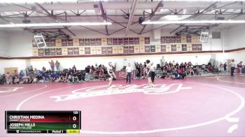 125 lbs Cons. Semi - Joseph Mills, Modesto College vs Christian Medina, Chabot College