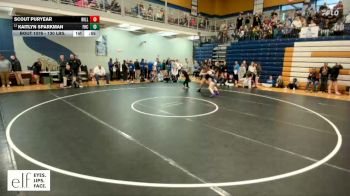 130 lbs. Cons. Round 6 - Scout Puryear, Willard vs Kaitlyn Sparkman, Francis Howell Central