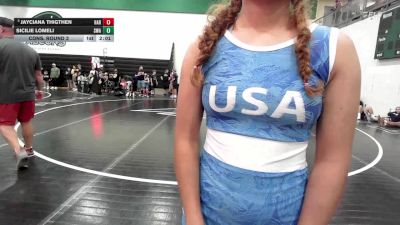 105 lbs Cons. Round 3 - Jayciana Thigthen, Har-Ber vs Sicilie Lomeli, Shelton Wrestling Academy