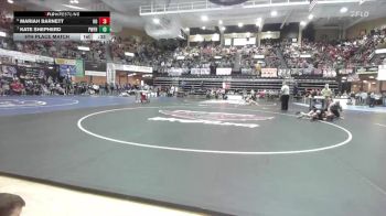 120 lbs 5th Place Match - Kate Shepherd, Pomona-West Franklin Hs vs Mariah Barnett, Hoxie HS