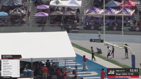 2026 AAU Junior Olympic Games - Youth Boys' 400m, Semi-Finals 2 - Age 14