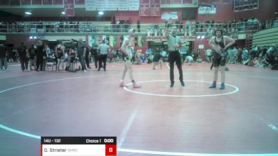 14U - 132 lbs Quarters - Duncan Strieter, Oak Hill Wrestling Club vs Lee Anderson, Rhyno Academy Of Wrestling