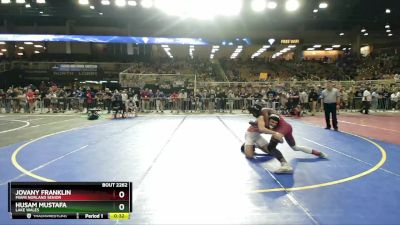 165 2A Cons. Round 2 - Jovany Franklin, Miami Norland Senior vs Husam Mustafa, Lake Wales