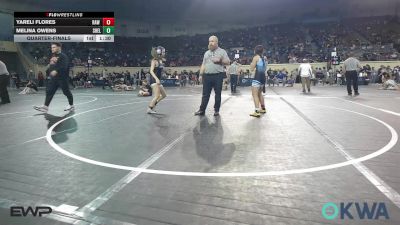 102 lbs Quarterfinal - Yareli Flores, Raw Wrestling Club vs Melina Owens, Shelton Wrestling Academy