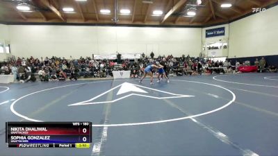 180 lbs Quarterfinal - Sophia Gonzalez, Unattached vs Nikita Dhaliwal, Unattached