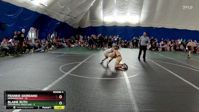 80 lbs Round 4 (6 Team) - Frankie Giordano, Neighborhood vs Blaine Ruth, Crossroads Wrestling