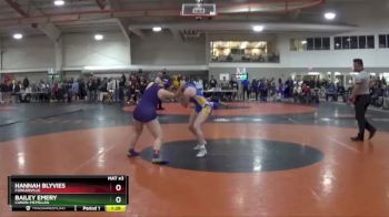 130 lbs Semifinal - Bailey Emery, Canon-McMillan vs Hannah Blyvies, Fowlerville