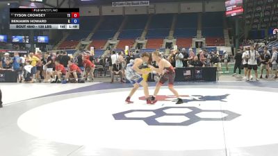 138 lbs Cons. Sub-rd Of 16 - Tyson Crowsey, Texas vs Benjamin Howard, Illinois