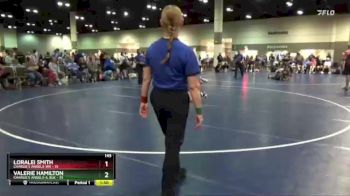 145 lbs Placement Matches (16 Team) - Loralei Smith, Charlie`s Angels-WV vs Valerie Hamilton, Charlie`s Angels-IL Blk