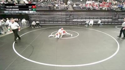 3A 106 lbs Cons. Semi - Killian Olsen, North Sanpete vs Kyler Jenkins, Delta