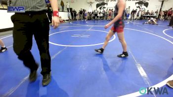 85 lbs Quarterfinal - Maddox Van Doren, Claremore Wrestling Club vs Korbyn Johnson, Hilldale Youth Wrestling Club