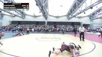 102-I lbs Consi Of 16 #1 - Clayton Pentz, High Pace Wrestling Club vs Robert Penman, All I See Is Gold Academy
