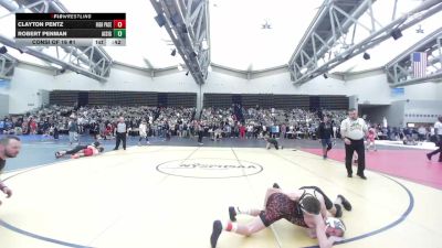 102-I lbs Consi Of 16 #1 - Clayton Pentz, High Pace Wrestling Club vs Robert Penman, All I See Is Gold Academy