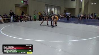 150 lbs Quarterfinal - Jackson Welch, Mustang Wrestling Club vs Alia Vickrey, Ruckus Wrestling Club