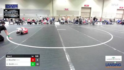 111 lbs Semifinal - Jaxson Boucher, Michigan Premier WC - (A) vs Hawk Smith, Greater Heights Wrestling